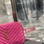 New Saint Laurent Luxury Bag Lou Camera Bag Magenta Pink0216803