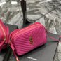 New Saint Laurent Luxury Bag Lou Camera Bag Magenta Pink0216803