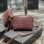 New Saint Laurent Luxury Bag Lou Mini Bag Burgundy028403