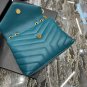 New Saint Laurent Luxury Bag Medium Loulou Blue0210603