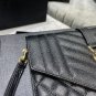 New Saint Laurent Luxury Bag Monogram Envelope Clutch Bag Black0220703