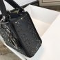 Romantic Paris Dior Bag Lady Black With Beads Motif Style D1602