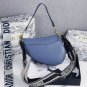 Romantic Paris Dior Saddle Bag Oblique Matte Navy Style D77815