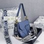 Romantic Paris Dior Saddle Bag Oblique Matte Navy Style D77815