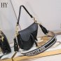 Romantic Paris Dior Saddle Bag Oblique Motif Black Style D77820
