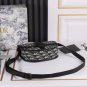 Romantic Paris Dior Sling Bag Bobby Black White Motif Style D2300