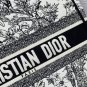 Romantic Paris Dior Tote Book Bag Motif Flower Black White Style D44740