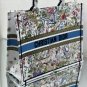 Romantic Paris Dior Tote Book Bag Motif Animals Flower Colorfull White Style D44745