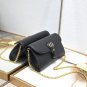 Romantic Paris Dior Wallet Bag Black Matte Leather Style D1940