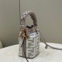 Fendi Bucket Bag Women Monogram White Style 004012