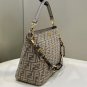 Fendi Hand Bag Women Monogram Light Brown Style 007756
