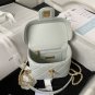 New France Chanel Luxury Bag AS3973 Sage Green Small Vanity Case Tweed