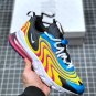 Men & Women air max 270 react eng laser bluewhiteanthracite