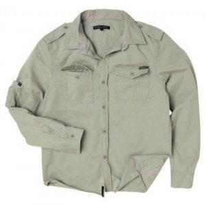 MAMBO Mens Station Shirt - Ash - Medium