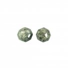 Natural Black Rutilated Quartz Gems, Oval Shape, Faceted Cabochon Rutile.