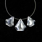 Natural Gemstone Crystal Quartz Gemstone Diamond Shape Gemstone Drilled Gemstone Sale