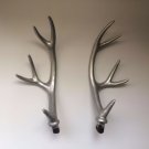 Silver Fake Deer Antlers Artificial Deer 27 Cm Head Horns DIY 1 Pair Home Decor