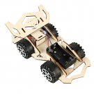 Creative educational electric Wooden car Model Puzzle Kids DIY Vehicle Children