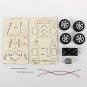 Creative educational electric Wooden car Model Puzzle Kids DIY Vehicle Children