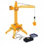 Yellow Tower Crane Toy Remote Control Crane Car Model Kids Engineering Vehicle