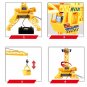 Yellow Tower Crane Toy Remote Control Crane Car Model Kids Engineering Vehicle
