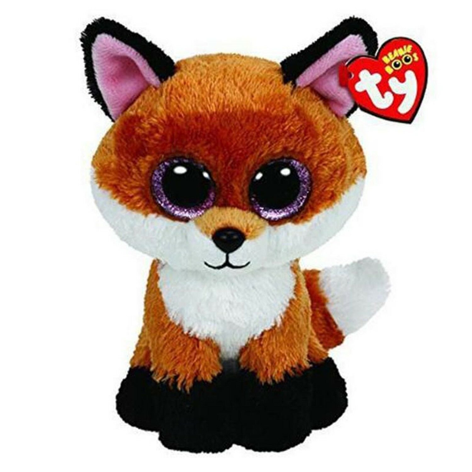 Ty Beanie Boos Stuffed & Plush Animal Colorful Brown Fox Toy Doll With ...