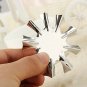9 Sizes V Shaped Triangle Nail Cutter French Manicure Nail Deep Steel Plate Tool