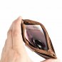 Bullcaptain Brown Men Genuine Leather Wallet Business Card Holder pickup package