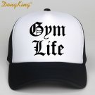 Sportmen Weight Lifting Gym Life Cap Hip Hop Black White Breathable Baseball Hat