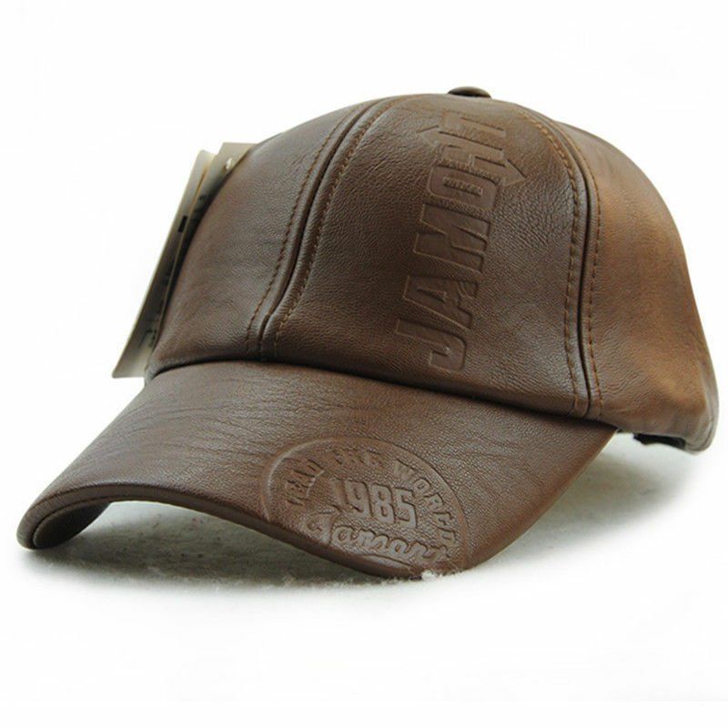 Brown Casual Leather Cap Sport Fashion Fall Winter Spring Men Xthree Unisex Hat