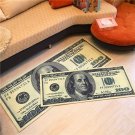Washington Floor Rug Money Retro Mat US Dollar Multi Size Room Banknote Carpet