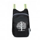 HUWAIJIANFENG Black Backpack Foldable Lightweight Bag Travel Camping Waterproof