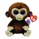 Ty Beanie Boos Stuffed & Plush Animal Colorful Brown Monkey Toy Doll With Tag 6"