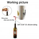 13.7" Wine Beer Bottle Filler Bottling Steel Spring Loaded Home Brewing + Brush