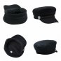 Women Wool Baseball Cap Button Winter Men Hat Octagonal Cap Sun Black Vizor Cap