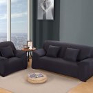 Black Stretch Elastic Fabric Sofa Cover Seater Protector Couch Cover Slipcover