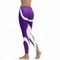 Women Sporting Workout Leggins Hayoha Mesh Pattern Print Leggings Fitness Pants