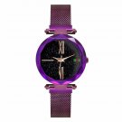 Starry Sky Violet Purple Watch Magnetic Buckle New Wristwatch Women Lady Luxury
