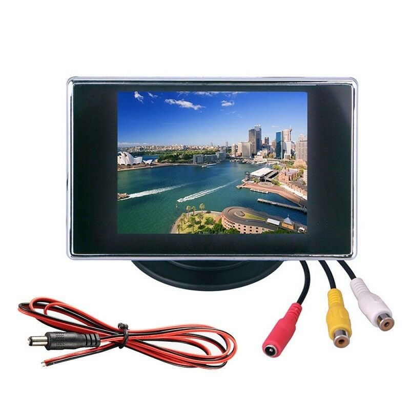 3.5 Inch LCD Car Rear View Mirror Monitor Vehicle Rearview Backup Camera HD Mini