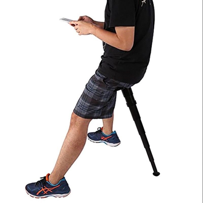 Outdoor Waiting Mini Chair Portable Metro Travel Seat Telescopic Folding Stool