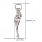 3D Beautiful Women Bottle Opener Sexy Girl Zinc Alloy Silver Beer Drink Opener