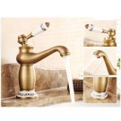 Antique Bronze Faucet Hot Cold Water Mixer Tap Bathroom Kitchen Sink Water Crane