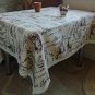 GIANTEX Paris Eiffel Tower Print Decorative Table Cloth Cotton Linen Tablecloth