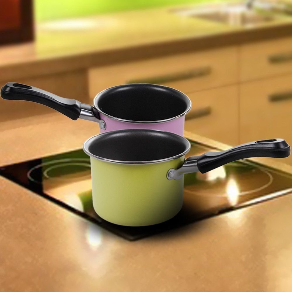 Mini Milk Heating Pot Warming Pot Nonstick Sauce Pan Kitchen Cooking Picnic Pot