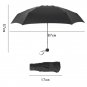 New Black Small Umbrella Rain Fashion Folding Women Gift Men Mini Pocket Parasol