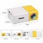 Coolux YG300 YG-300 Mini LCD LED Projector 400-600LM 1080p Best Home Proyector