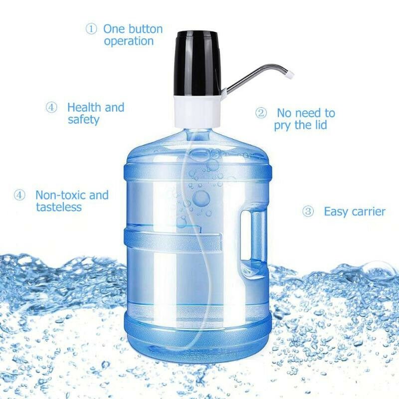 USB Rechargeable Electric Water Pump Dispenser Drinking Home Water Bottles Tools