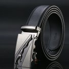 Mens Business Leather Jaguar Belt Fashion Buckle Style Automatic Strap Waistband