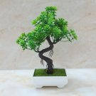 Fake Mini Tree Plant Artificial Green Potted Bonsai Home Table Flower Decoration