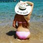 Women Beach Sun Foldable Cap Ladies Summer Big Wide Brim Straw Hat Floppy Derby